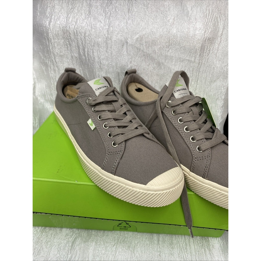Cariuma OCA Low Mystic Grey Canvas Sneaker New Men's 12.5 Women 14 Unisex